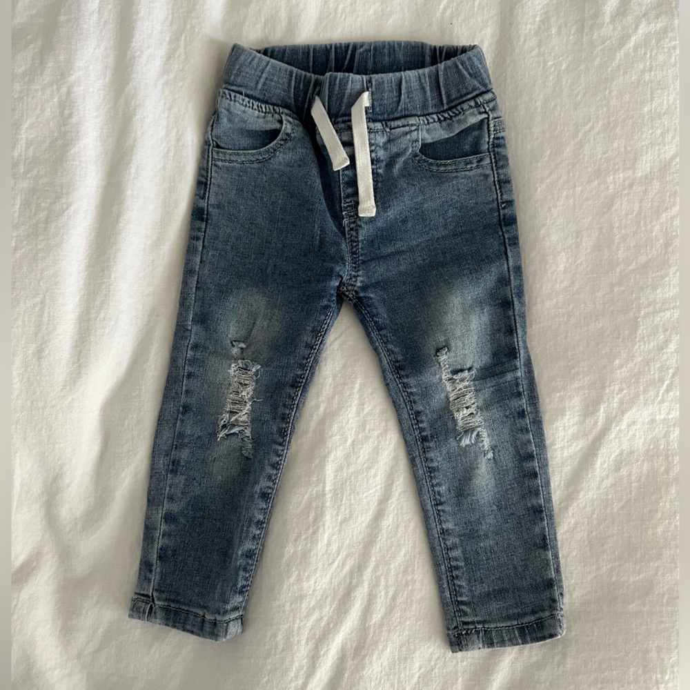 Little Bipsy Jeans - Distressed, Medium Wash, Toddler